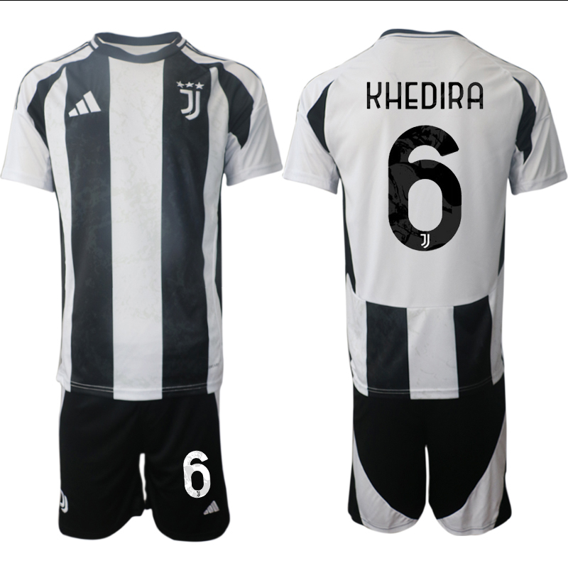 Men 2024-2025 Club Juventus home Black #6 Soccer Jersey->juventus jersey->Soccer Club Jersey